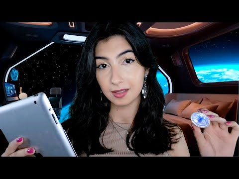 ASMR CHECK IN EM UM HOTEL FUTURÍSTICO NO ESPAÇO 🌌