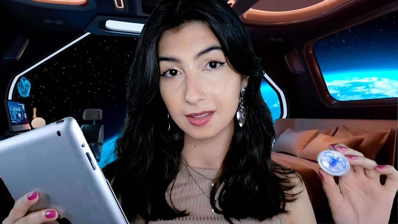ASMR CHECK IN EM UM HOTEL FUTURÍSTICO NO ESPAÇO 🌌