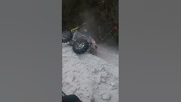 renegade 1000 almost flips in the snow #renegade #fullsend #fyp #winter #drift #watchtillend