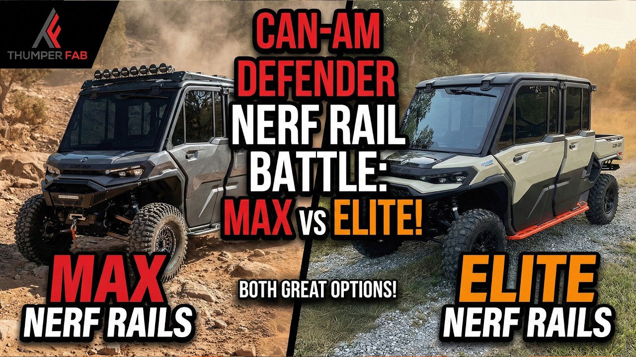 TF290702 | Can-Am Defender HD11 MAX Nerf Rails (CREW) – Thumper Fab