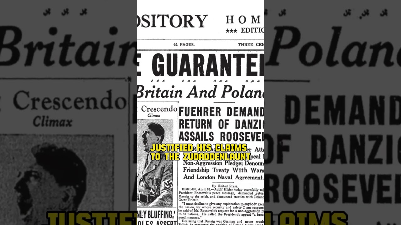 Franklin Roosevelt appeals to Hitler for peace