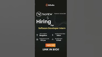 Job Alert 🔔 | #softwaredeveloper Intern