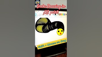 🐍 Snake drawing Ms paint@ShivajiComputerInstitute #paint#computer#mspaint #drawing#snakedrawing