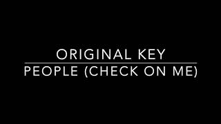 PEOPLE (CHECK ON ME) - ORIGINAL KEY - INSTRUMENTAL/KARAOKE - LIBIANCA - PIANO VERSION