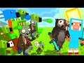 MINECRAFT pero TODO son PLANTAS VS ZOMBIES con AMIGOS en MINECRAFT ALEATORIO