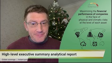 Demo video for a high-level analytical report