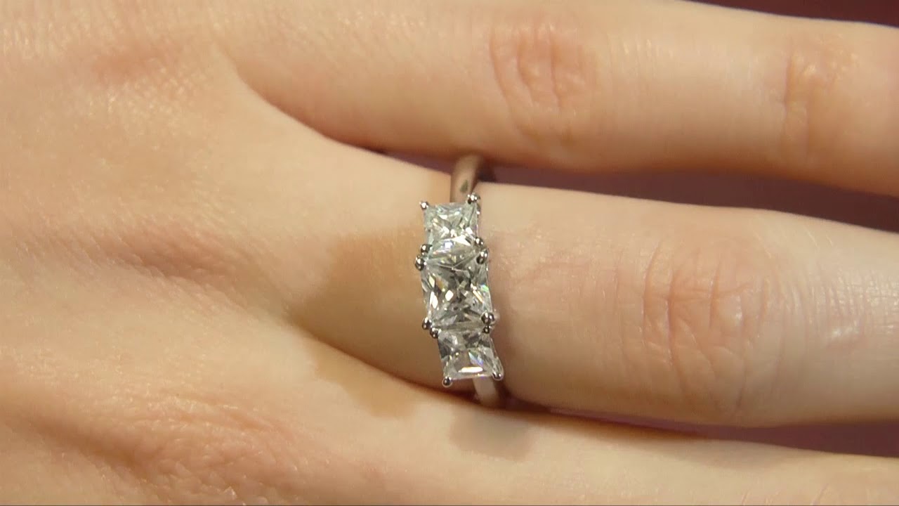 Trilogy Diamond Engagement Ring