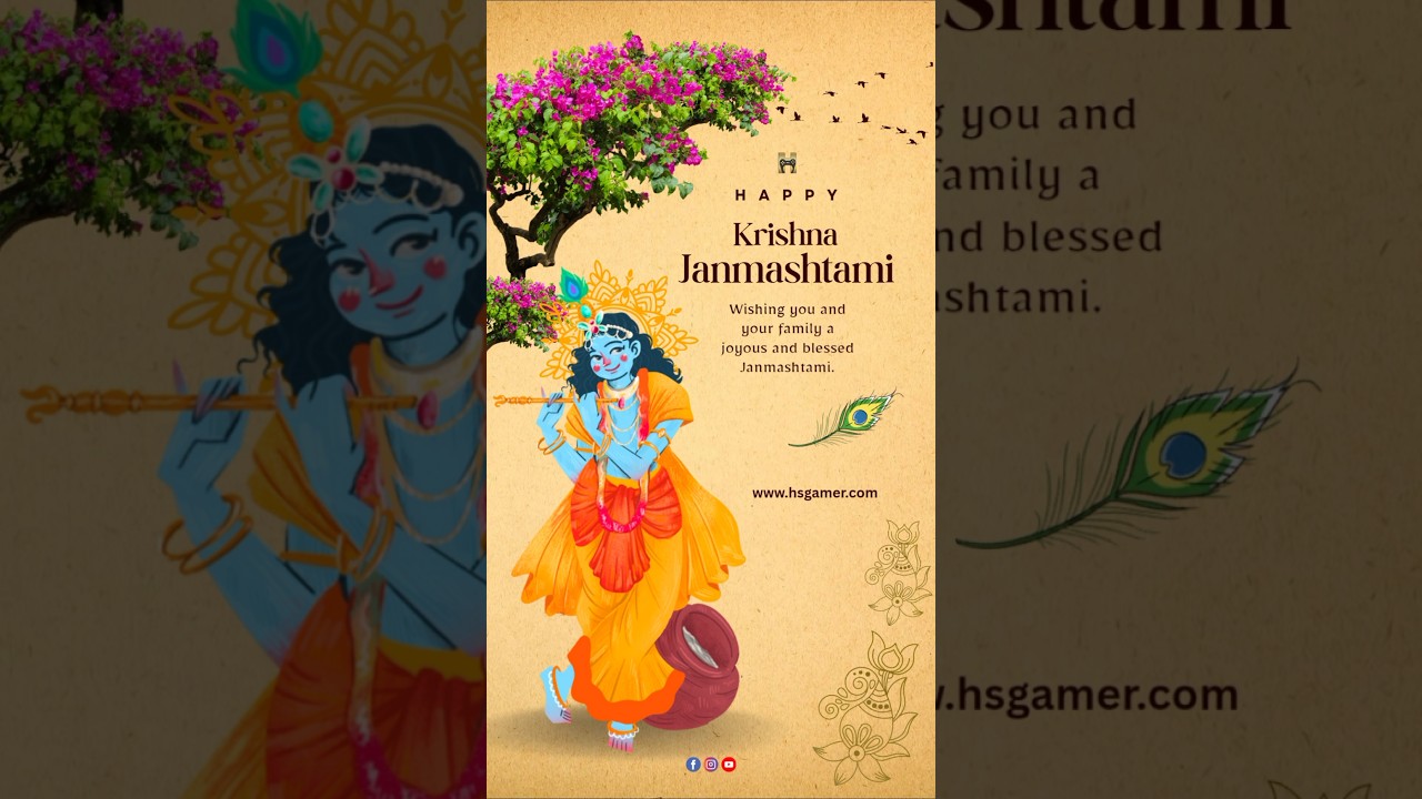 Happy Janmashtami 2025 | Celebrating with HSGamer