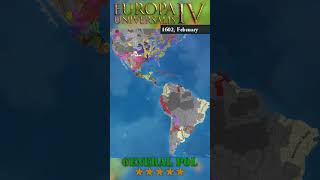 EU4 but Granada has 1000 development - Americas timelapse #shorts