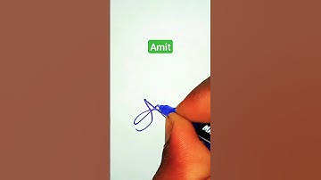 Amit Signature Style ✍️ | A Letter ke Signature Style #shorts #viral #trending #signature #trend