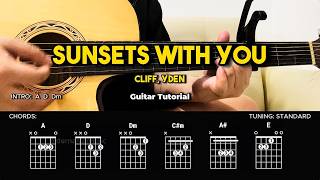 Sunset With You - Cliff, Yden | Easy Guitar Tutorial For Beginners (CHORDS & LYRICS) #guitarlesson