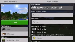 Shit speed run attempt