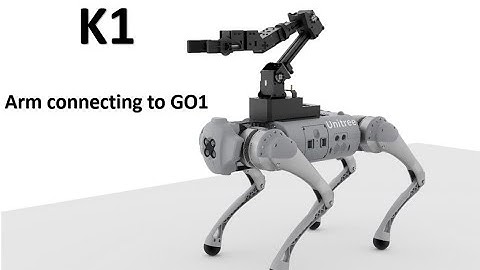 K1 robotic arm connecting to GO1