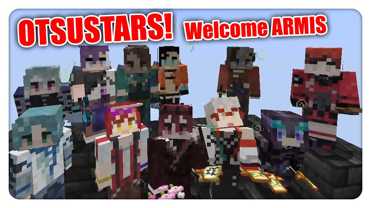 HOLOSTARS EN/JP welcomes ARMIS to MINECRAFT SERVER