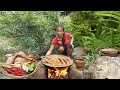 Duck curry with Vegetable nature So delicious food for dinner - Survival cooking in forest