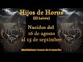 SIGNO ZODIACAL EGIPCIO &quot;HIJOS DE HORUS&quot; 𓂀 (nacido del 16 de agosto al 15 de septiembre)