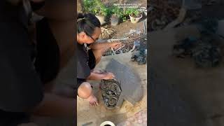 công đoạn tạo mẫu ra khuôn hoa văn