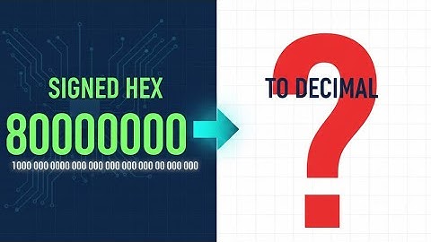 Convert Signed Hex to Decimal using 2