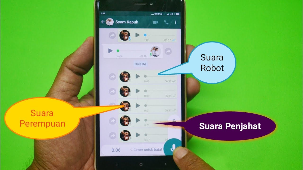 Cara Merubah Suara Kamu Di Whatsapp Menjadi Unik - Youtube