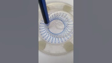 What does this pattern resemble??? Magic Ruler Small ruler, big wisdom #2024 #short #spirograph #art