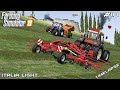 Baling GRASS with NEW HOLLAND & FIAT | Animals on Italia | Farming Simulator 19 | Episode 10