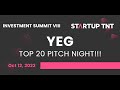 Yeg top 20 pitch night  startup tnt investment summit viii