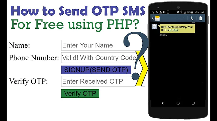 Generate and Send OTP SMS for Free with PHP!