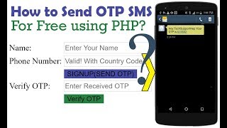 How to Generate and Send OTP SMS For Free using PHP? [With Source Code] screenshot 5