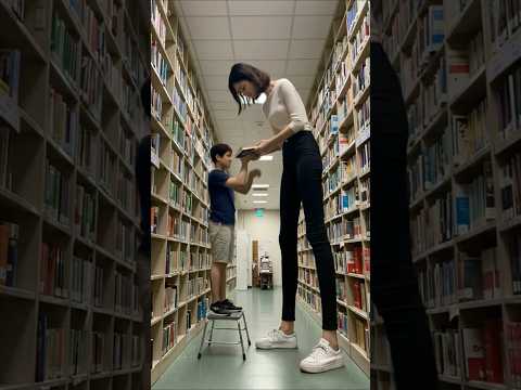 wow Tall Girl 😱 #tallgirl #tallwoman #heightdifference #giant #giantess #korea #japan #germany #uk
