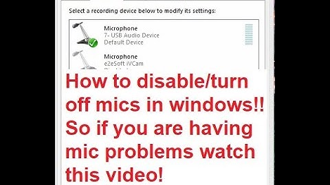 🔺 How to disable/turn off mics in windows! So if you having problem with Zello GMRS two-way radio!