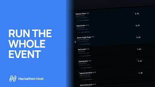 Run a Hackathon End to End (Product Demo) - Hackathon Host