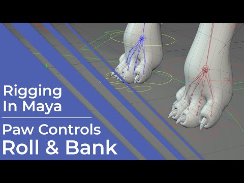 #RiggingInMaya | Part 31 | Advanced | Paw Roll & Bank