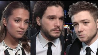 Testament of Youth – Premiere interviews - Alicia Vikander, Kit Harington, Taron Egerton