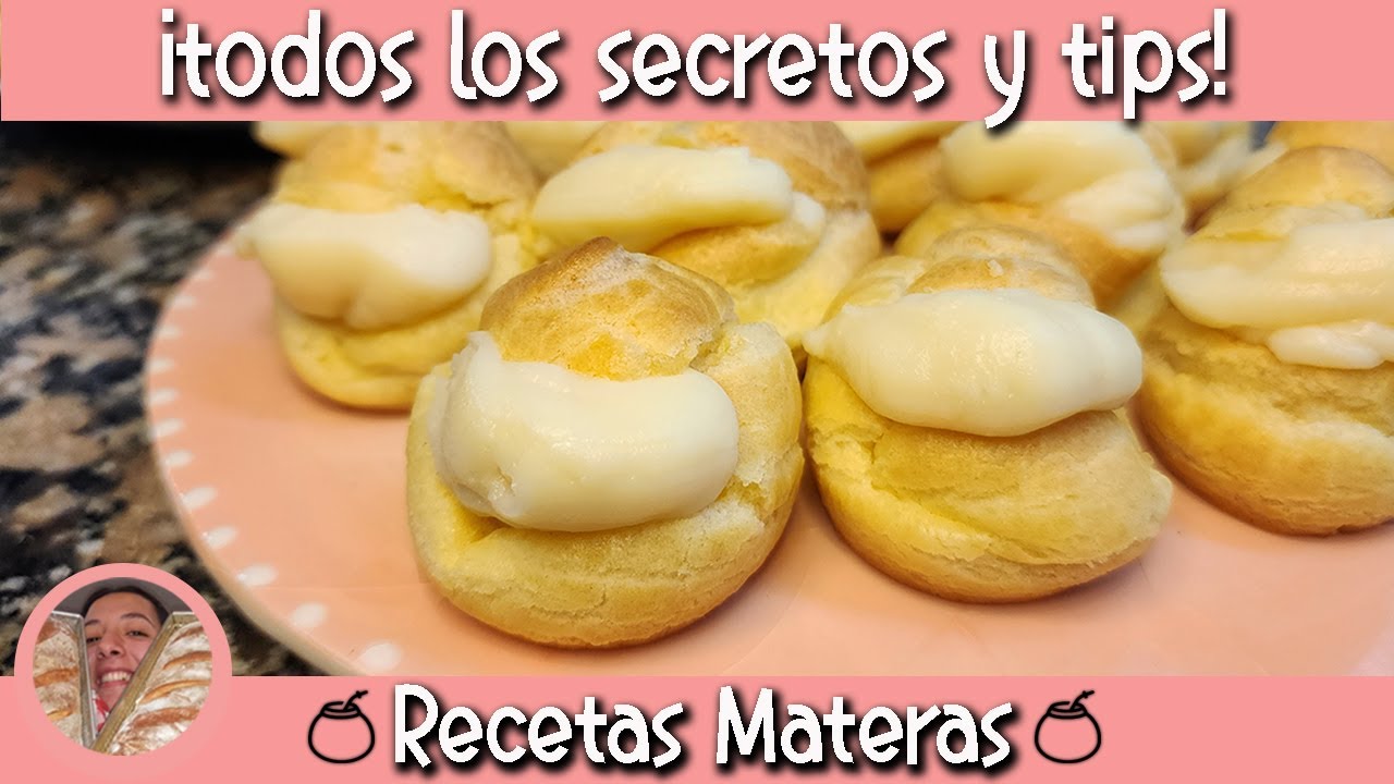 Bombas de crema o profiteroles | MASA BOMBA - YouTube