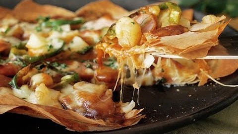 How to make spring roll wrapper curry pizza , deep fry pizza rolls, wrap roll recipes, home cooking