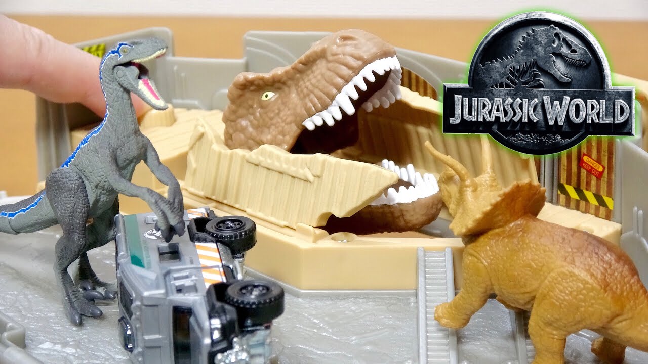 ジュラシックワールド 炎の王国 恐竜 マッチボックス ティラノサウルス が床から飛び出てくる最高に面白い Jurassic World Fallen Kingdom Dinosaur Youtube