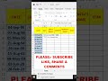 How to find days name, months name in Excel #shorts #excel #exceltips #viral #shortsfeed #shortvideo