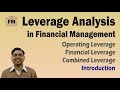 1 leverage  analysis introduction  financial management fm for bcommcomcacscma