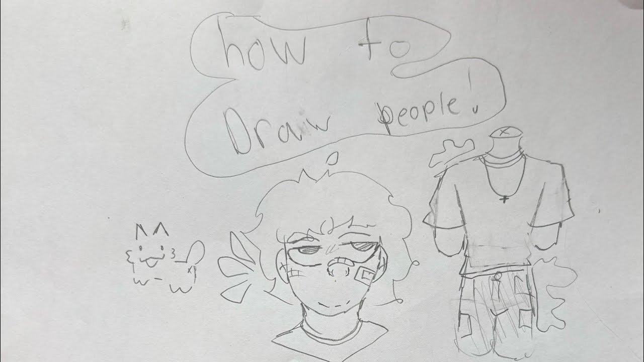 How to draw people! - YouTube