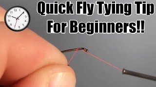 How To Put Thread Onto A Hook | Quick Fly Tying Tip For Beginners