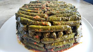 ?Taze Yapraktan Zeytinyağlı Yaprak Sarma Nasıl Yapılır‼️sarma sarmatarifleri yapraksarması dolma