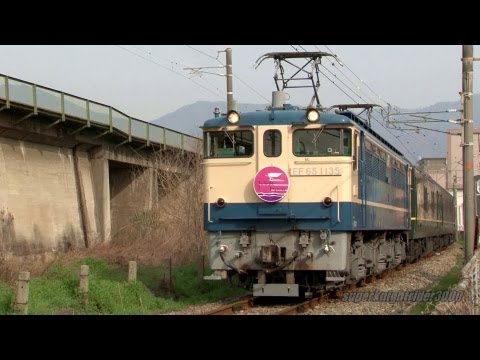 JR西日本 EF65 1135号機+トワイライトエクスプレス24系6B(団臨) 海田市