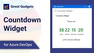 Countdown Widget Tutorial: Visualize Time to Events in Azure DevOps Dashboards