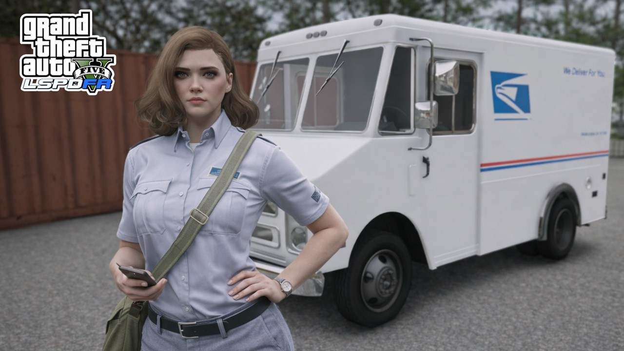 Gta 5 Let's Go To Work As Female USPS Mail Delivery Services/Jobs!