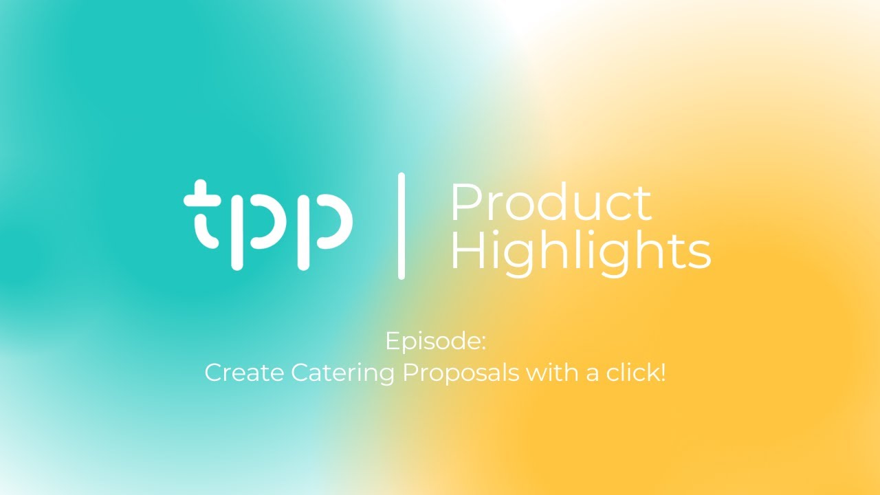 Create Catering Proposals with a click!