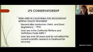 LPS Conservatorship Meeting for Families With Someone Under LPS Conservatorship Via Zoom