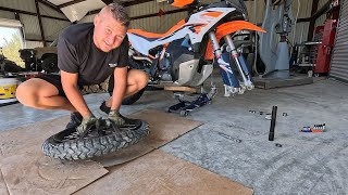 KTM 890 Adventure R Tire Change - Testing Tips From The Pros: Adam Riemann and Chris Birch