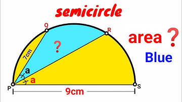 Can you find area of the Blue portion? | (Fun Geometry Problem) | #math #maths | #geometry