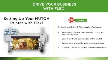 How to Setup and Use a MUTOH ValueJet Wide-format Inkjet Printer with FlexiSIGN & PRINT