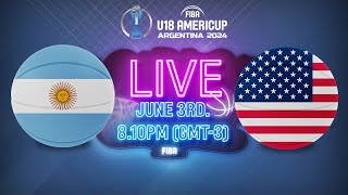 LIVE - Argentina v USA | FIBA U18 AmeriCup 2024